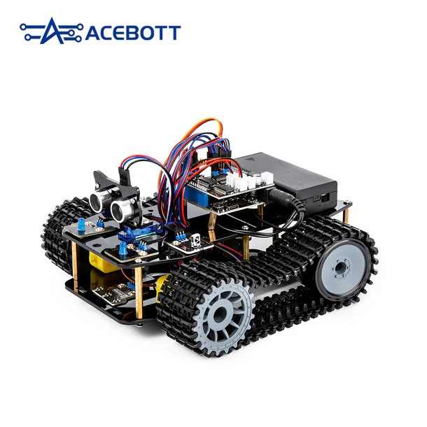 MeksemESP32 Paletli Tank Robot Araç Kiti Ek Paketi (Akıllı Robot Araba Seti QD001 ile Uyumlu)