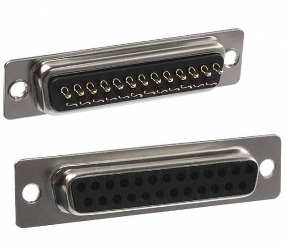 PARASUT25 Pin D-Sub 180C Dişi Lehim Tip