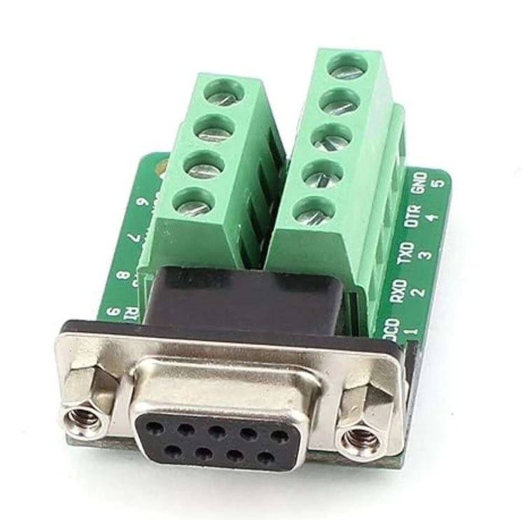 PARASUTDB9 9P RS232/RS485 Dişi Vidalı Klemens Adaptör
