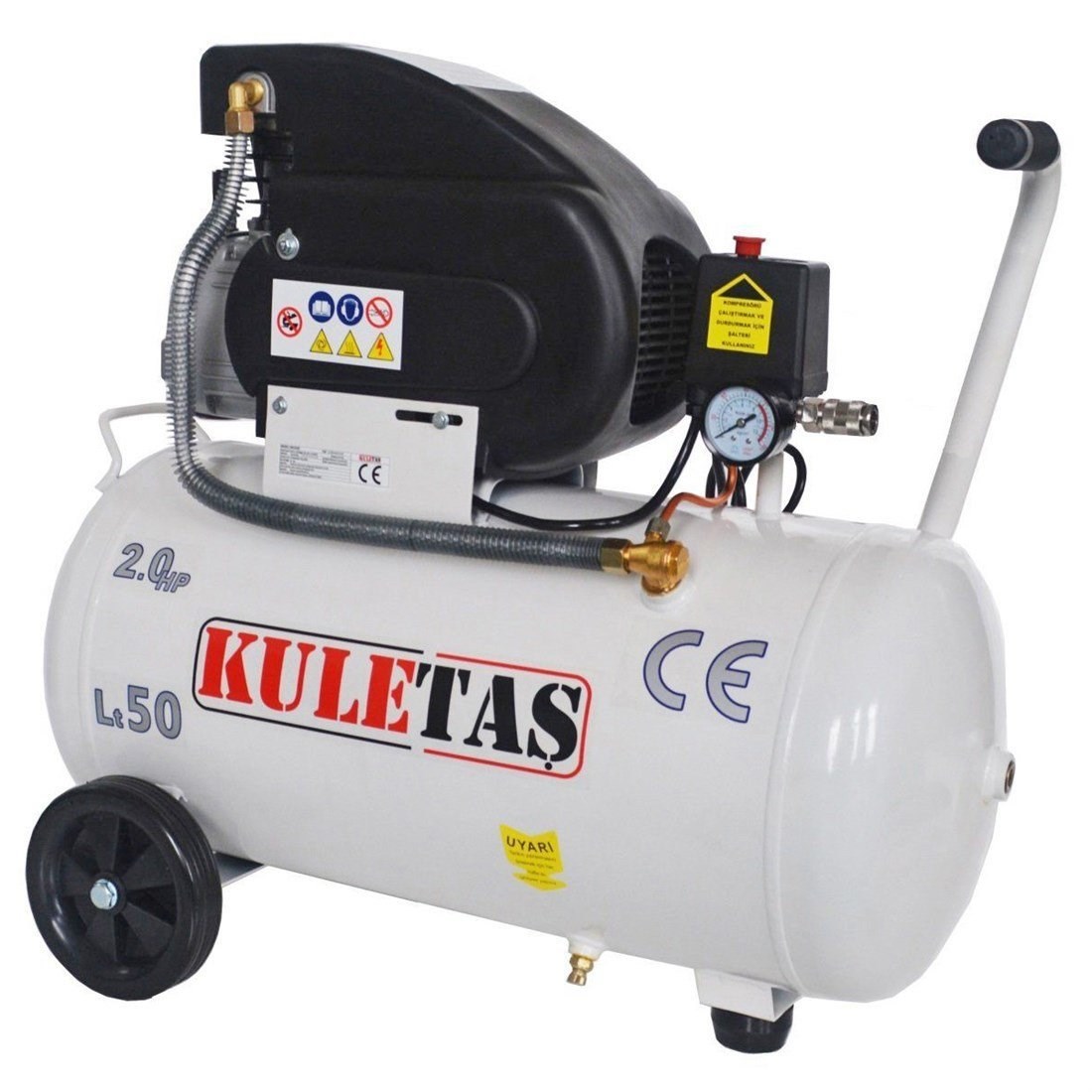 PARASUTKuletaş Hava Kompresör 2Hp 50Lt Kuletaş 2 Hp 8 Bar 50 LT Hava Kompresörü