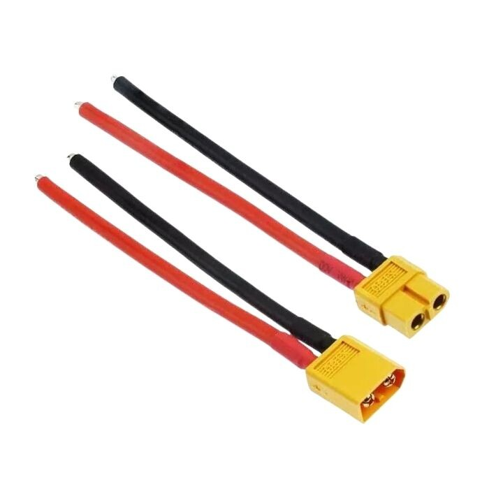 PARASUTXT60 Dişi Erkek Lipo Pil Şarj Kablosu Seti 10cm