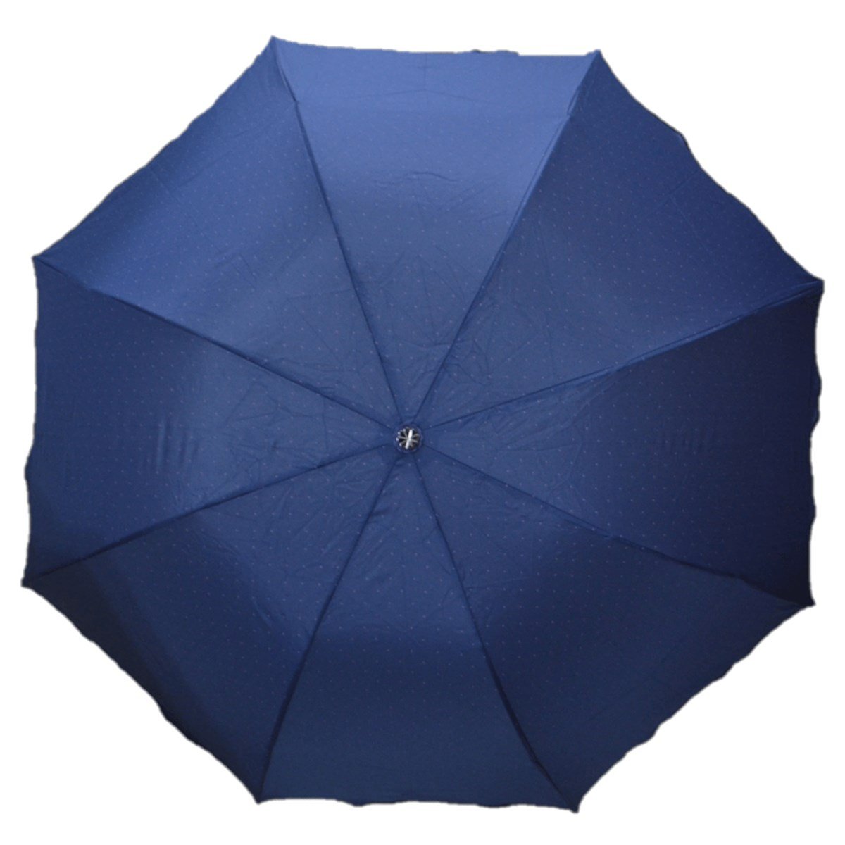 GiftHome Çanta Boy, Katlanır, 8 Telli, Nokta Benekli Kadın Şemsiye, Lacivert