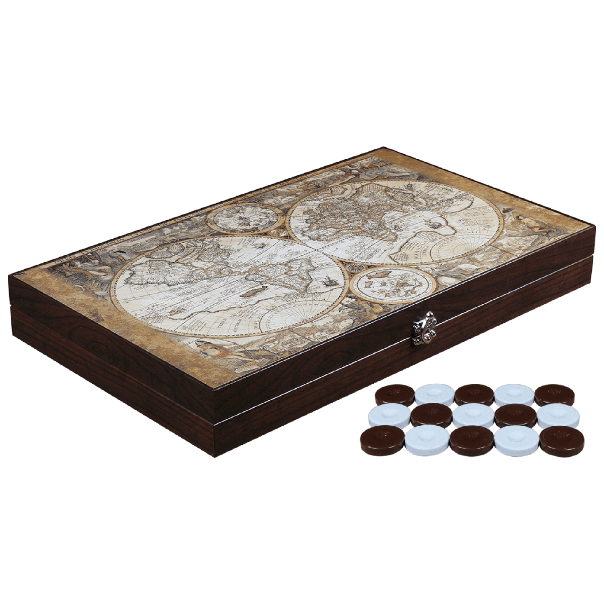 Gifthome Deri Tavla Antik Harita