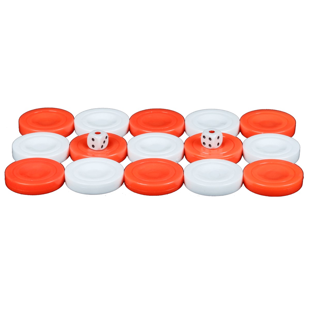 Gifthome Turuncu-Beyaz Tavla Pulu