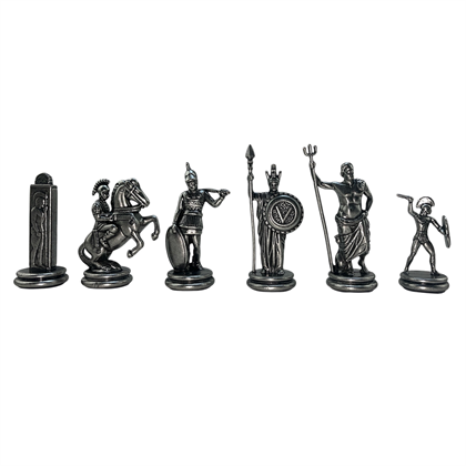 ( Sadece Satranç Taşı İsteyene ) GiftHome Premium Jumbo Boy Metal YUNAN Figürlü  Satranç Taşı