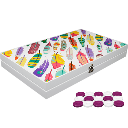 Gifthome Deri Tavla Trend Feather