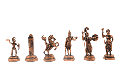 (Sadece Satranç Taşı İsteyene) Gifthome Orta Boy, Metal, Yunan Figürlü, Antik Satranç Taşı
