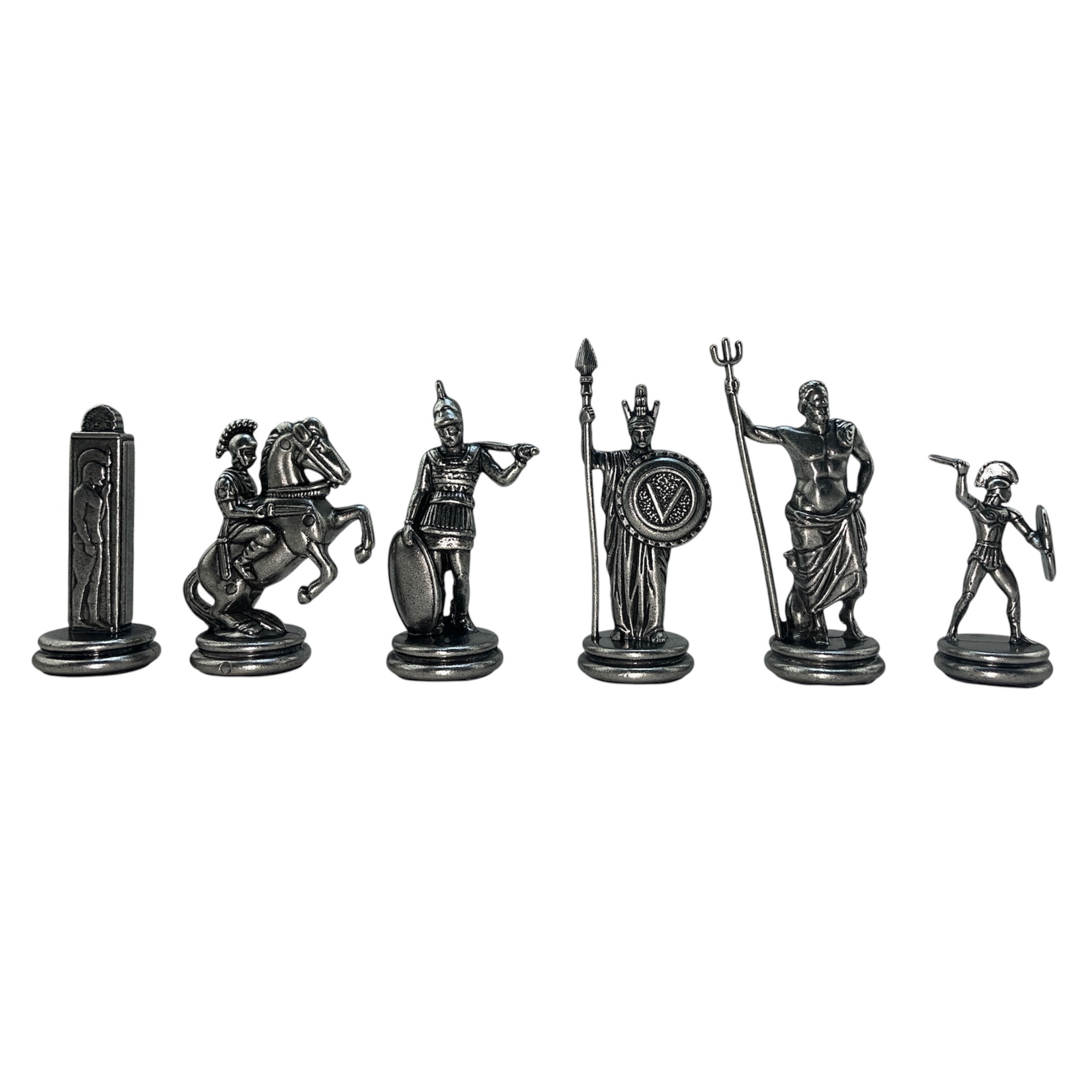 ( Sadece Satranç Taşı İsteyene ) GiftHome Premium Jumbo Boy Metal YUNAN Figürlü  Satranç Taşı