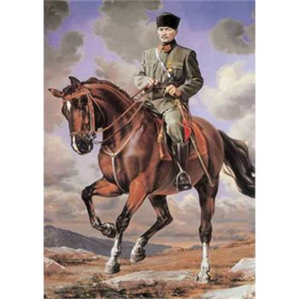 1000 Parça Puzzle Gazi Mustafa Kemal Sakarya İsimli Atıyla
