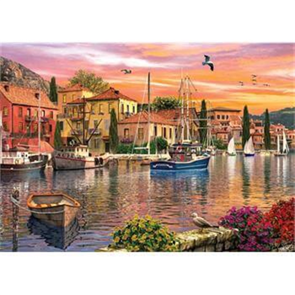2000 Parça Puzzle Harbour Sunset