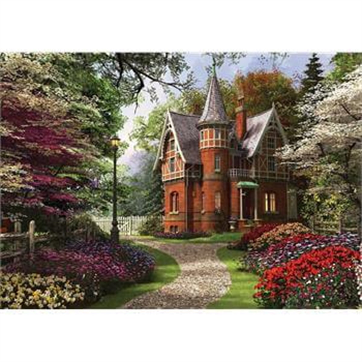 2000 Parça Puzzle Victorian Cottage in Bloom