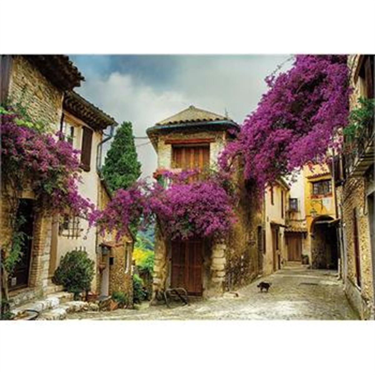 500 Parça Flowered Village Houses Puzzle