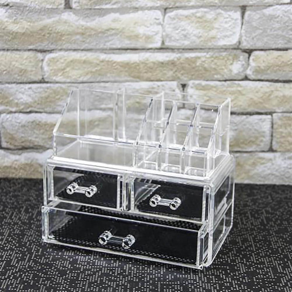 AKRİLİK MAKYAJ ORGANİZER/DÜZENLEYİCİ 18X10X15 CM.