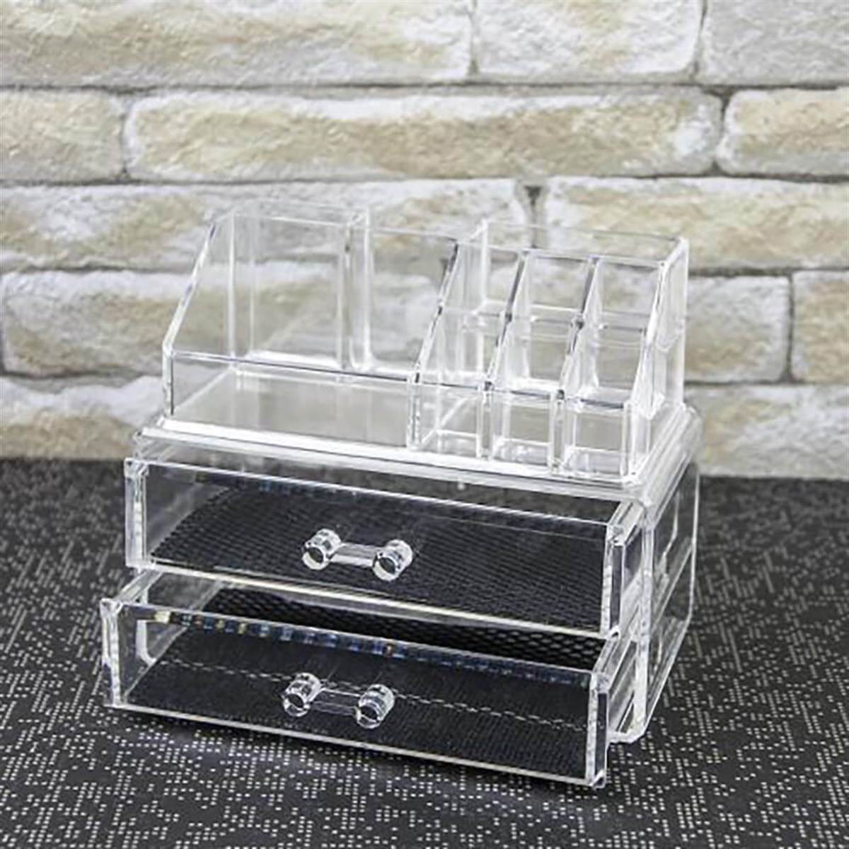 AKRİLİK MAKYAJ ORGANİZER/DÜZENLEYİCİ 18X10X15 CM.