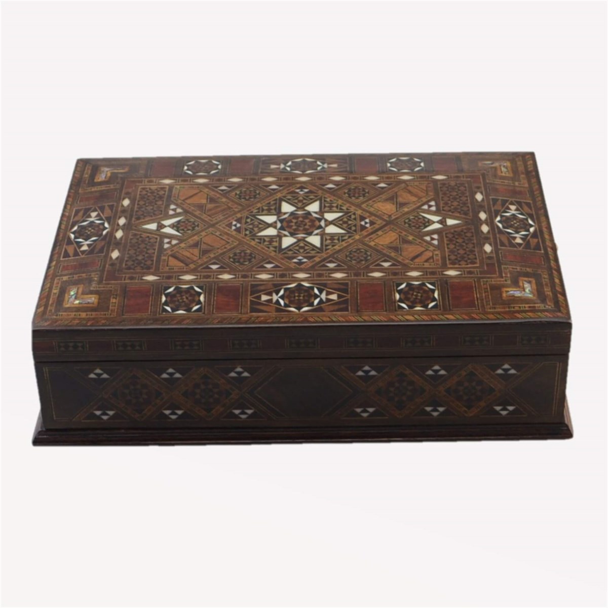 Gifthome, El Yapımı, Masif Ahşap, Takı / Mücevher Kutusu - Zambak ( 2 Raflı )