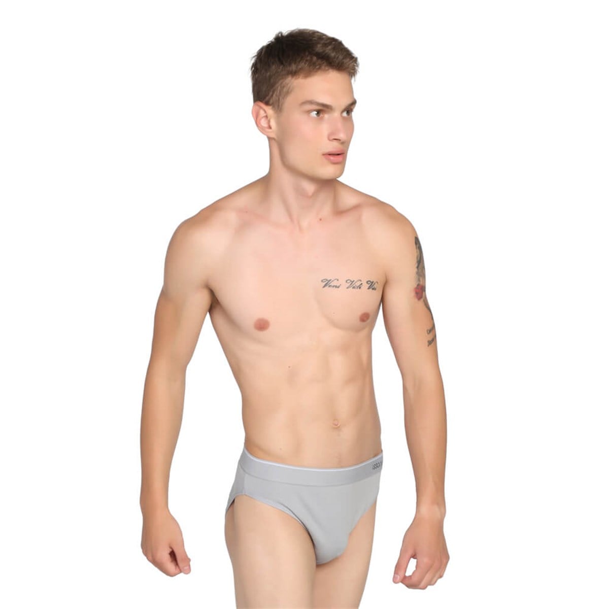 ISSORIA Erkek Slip 3'lü Kutu (Gri-Siyah-Beyaz)