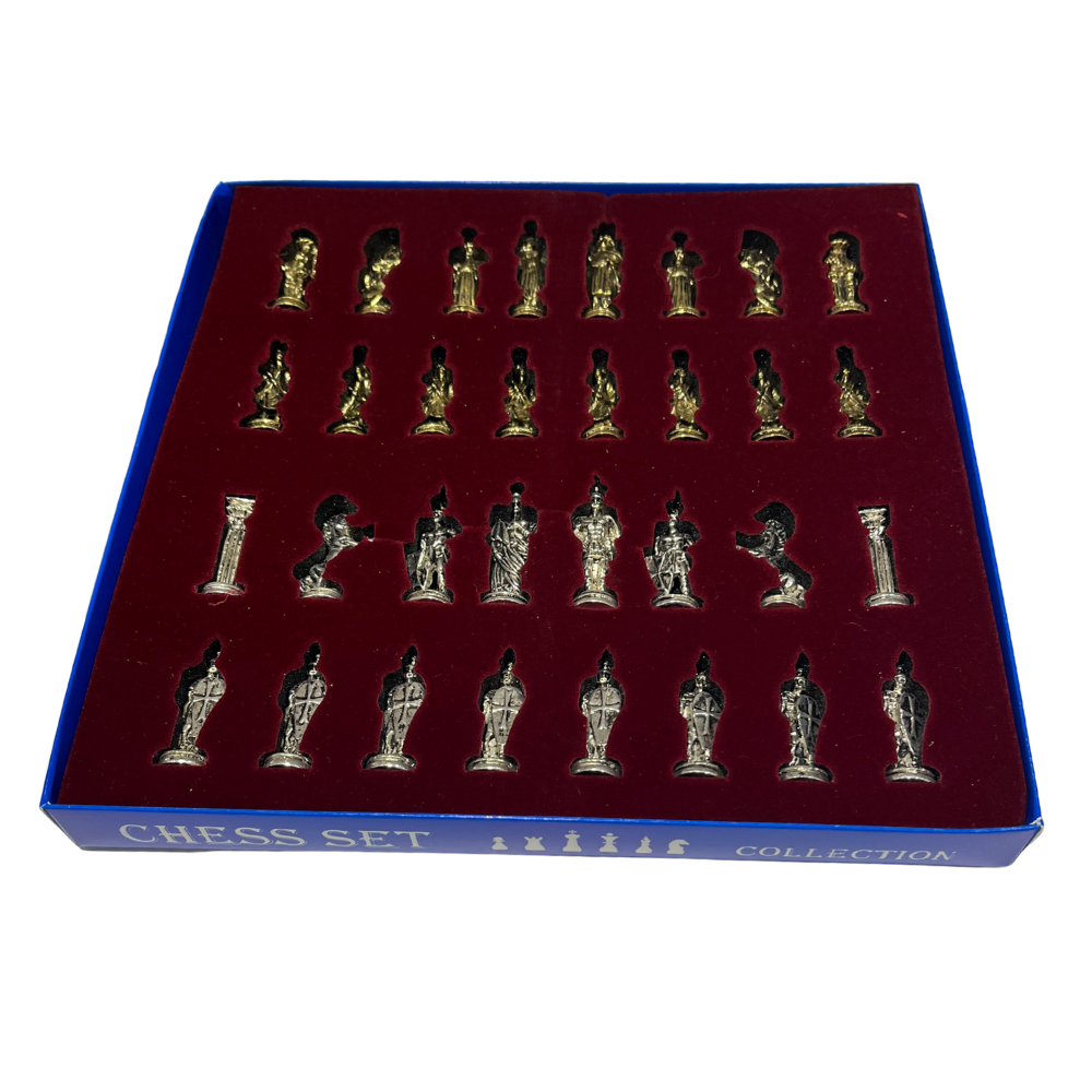 Küçük Metal Parlak,Osmanlı & Bizans Figürlü Satranç Taşı