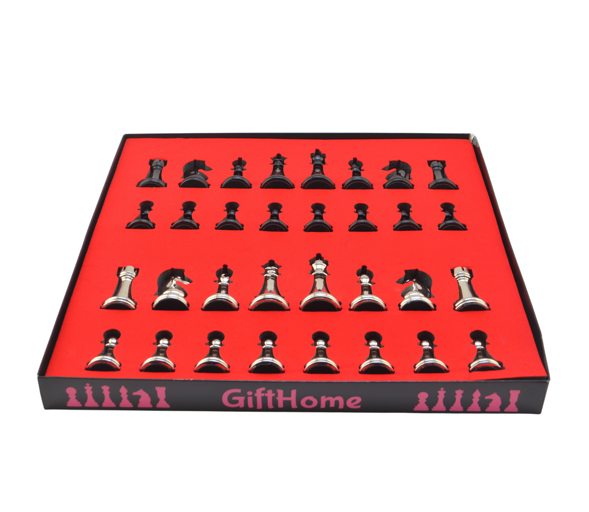 Sadece Satranç Taşı İsteyene) GiftHome Premium Black Metal Klasik