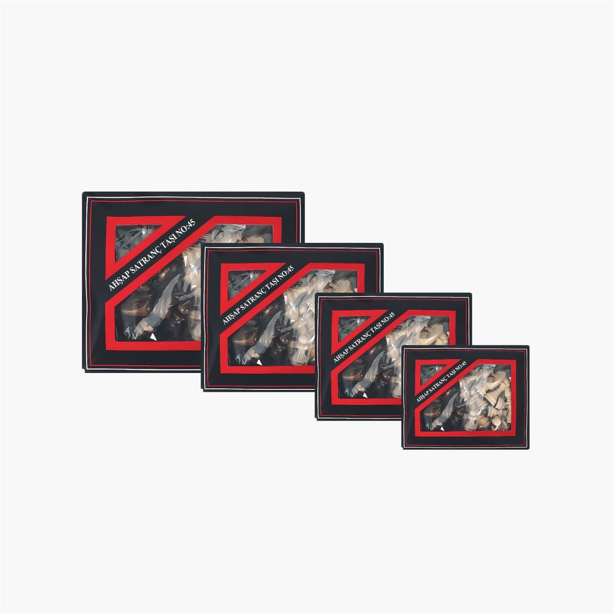 (Sadece Satranç Taşı İsteyene) Gifthome,  Büyük Boy, İthal, No:3, Ahşap Satranç Taşı