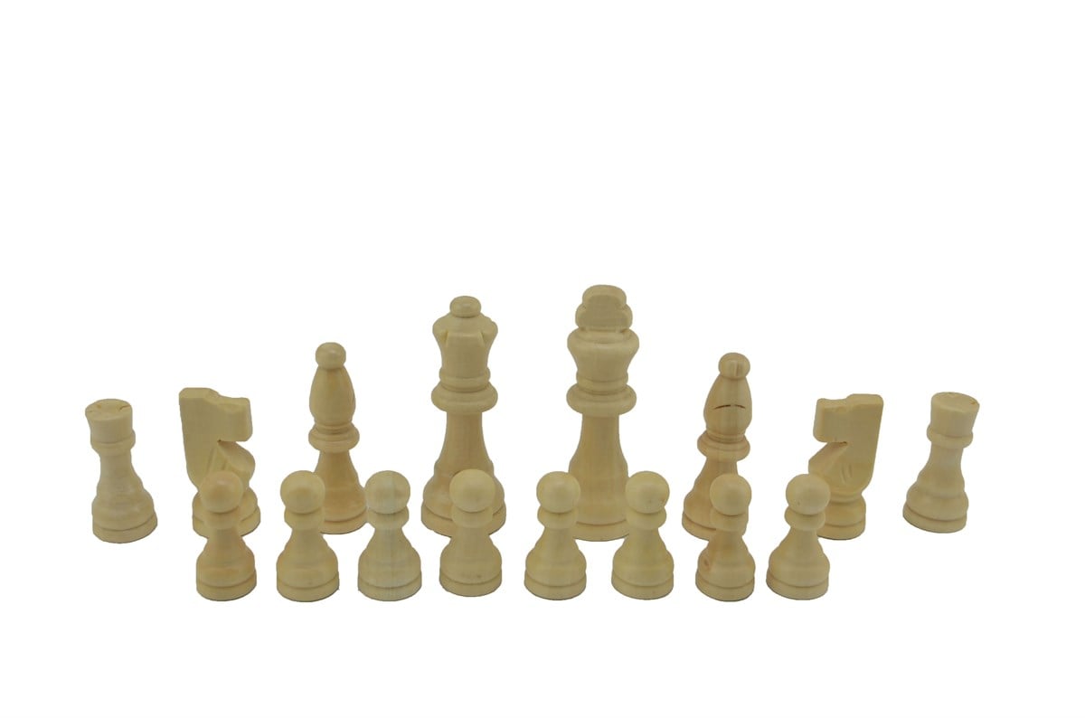 (Sadece Satranç Taşı İsteyene) Gifthome, Büyük Boy, Ahşap Satranç Taşı