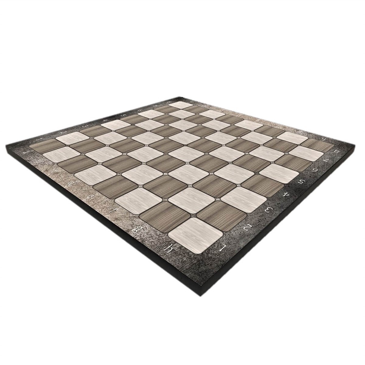 (Sadece Tahta İsteyene) Platin Meşe Desenli MDF Ahşap Satranç Tahtası (37x37 cm)
