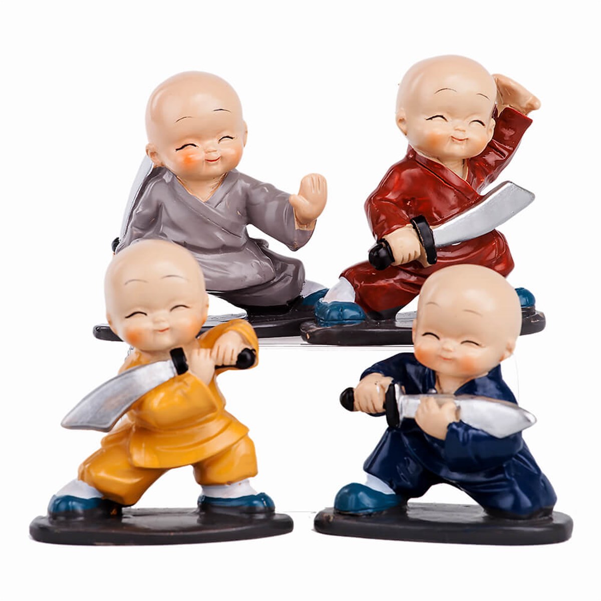 SAMURAİ KILIÇLI GENÇLER DÖRTLÜ BİBLO SETİ