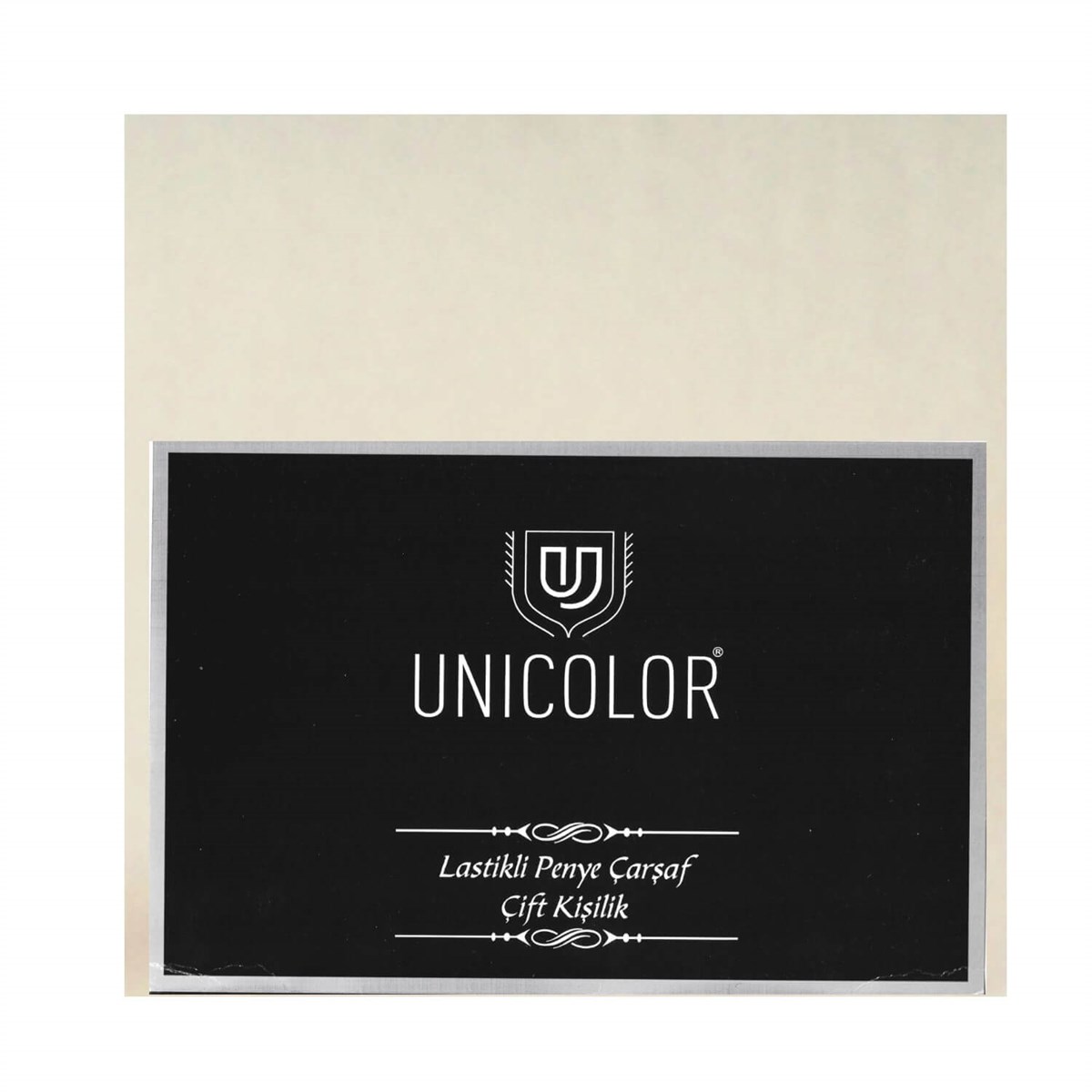 UNICOLOR Lastikli Penye Çarşaf Çift Kişilik (180X200+30 cm.) - Düz BEYAZ Renkli