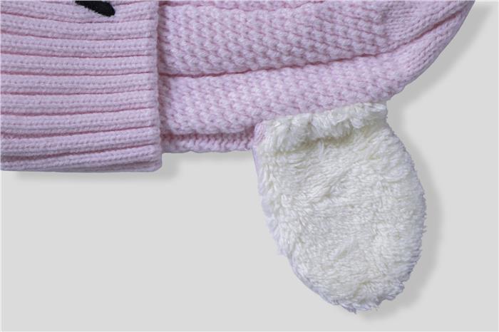 Baskılı Açık Pembe Bere