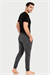 Erkek Antrasit-Melanj İki İplik Slim Fit Uzun Alt