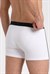 Erkek Beyaz Likra Cotton Boxer