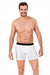 Erkek Beyaz Likra Cotton Boxer