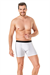 Erkek Beyaz Likra Cotton Boxer
