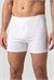 Erkek Beyaz Modal Dıştan Lastikli Düğmeli Boxer