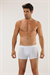 Erkek Beyaz Penye Modal Kısa Boxer