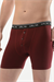 Erkek Bordo Dıştan Lastikli Üç Düğmeli Boxer