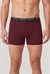 Erkek Bordo Dıştan Lastikli Üç Düğmeli Boxer