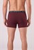 Erkek Bordo Dıştan Lastikli Üç Düğmeli Boxer