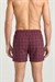 Erkek Bordo Ekose Desen Boxer
