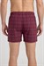 Erkek Bordo Ekose Süprem Boxer