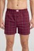 Erkek Bordo Ekose Süprem Boxer