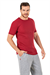 Erkek Bordo Kaşkorse Yarım Kol T-shirt