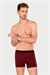 Erkek Bordo Likra Cotton Boxer