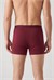 Erkek Bordo Modal Dıştan Lastikli Düğmeli Boxer
