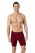 Erkek Bordo Modal Dıştan Lastikli Uzun Boxer