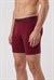 Erkek Bordo Modal Dıştan Lastikli Uzun Boxer