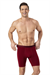 Erkek Bordo Modal Dıştan Lastikli Uzun Boxer