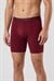Erkek Bordo Modal Dıştan Lastikli Uzun Boxer