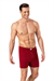 Erkek Bordo Penye Düğmeli Boxer