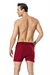 Erkek Bordo Penye Düğmeli Boxer