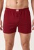 Erkek Bordo Penye Düğmeli Boxer